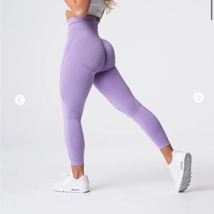 NVGTN contour seamless lilac leggings large